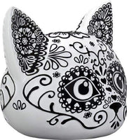 SUMMIT COLLECTION Day of The Dead Kitty Cat Sugar Head Figurine