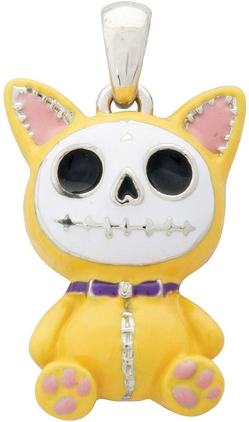 SUMMIT COLLECTION Furrybones Yellow Cat Mao Mao Skeleton Boy Pendant Jewelry