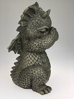 Pacific Giftware Garden Dragon Dabbing Dragon Garden Display Decorative Accent Sculpture Stone Finish 10 Inch Tall