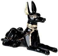 Egyptian Anubis Jeweled Box Collectible Egypt Jewelry Container