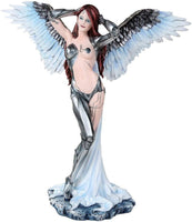 Pacific Giftware Steampunk Cyborg Angel Mechanical Wings Collectible Figurine 20 Inch Tall
