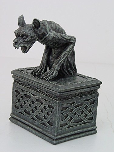 PTC 7 Inch Notre Dame Screaming Gargoyle Jewelry/Trinket Box Figurine