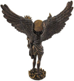 12.75 Inch Archangel Uriel with Spear Religious Resin Statue Figurine