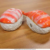 JAPANESE EBI SUSHI CERAMIC MAGNETIC SALT PEPPER SHAKERS by Attractives