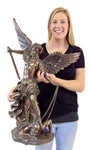 Resin Statue Saint St Michael 32 Inch Cold Cast for Church