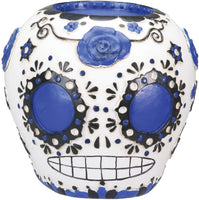 DOD Day of The Dead Blue Sugar Skull Figurine
