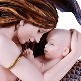 Pacific Giftware Selina Fench Motherhood Mother Mermaid and Baby Wall Sculpture Plaque Decorative 8.5 Inch