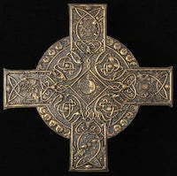 Pacific Giftware Elemental Celtic Cross Wall Sculpture Decor Bronze Finish by Maxine Miller 11.25 Inch L