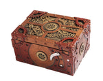 Steampunk Themed Clockwork Jewelry Trinket Box Figurine 5"Long