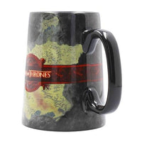 Ceramic Legends of the Swords Game of Thrones Dragon Mug Tankard Sigil Map