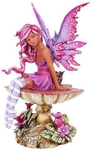 Amy Brown Licensed Magenta Fairy Statue Polyresin Figurine Home Decor