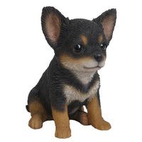 Pacific Giftware Adorable Seated Chihuahua Puppy Collectible Figurine Amazing Dog Likeness Hand Painted Resin 6.5 inch Figurine Great for Dog Lovers Tabletop Decor