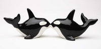 Shaker Orcas Magnetic Ceramic Salt and Pepper Shaker Set Home Kitchen Decor