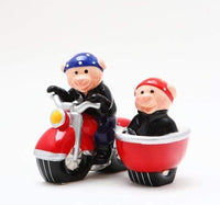 Wild Hogs Ceramic Magnetic Salt and Pepper Shakers Collection Set