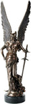 YTC 35.25 Inch Bronze Colored Armored Angel of Victory with Sword Statue