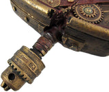 Steampunk Wall Clock Heart Pierced Cupid Gearwork Painted Resin [Toy]