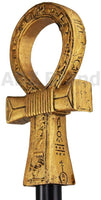 ABZ Brand Egyptian Ankh Hieroglyphic Skull Decorative Walking Cane 36"
