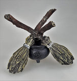 Wiccan and Witchraft Cauldron Broomstick Crystal Ball