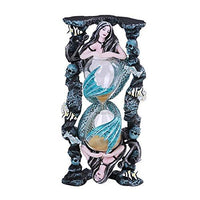 Pacific Giftware PT Under The Sea Mermaid with Skull Head Sand Timer Home Tabletop Decorative Resin Figurine