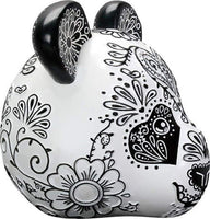SUMMIT COLLECTION Day of The Dead Panda Bear Sugar Head Figurine