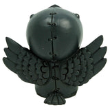 SUMMIT COLLECTION Furrybones Leopold Signature Skeleton in Black Raven Costume with a Little Raven Sitting Down
