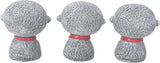 SUMMIT COLLECTION Eastern Enlightenment Playful Jizo Monks Red Bibs (Set of 3) Collectible