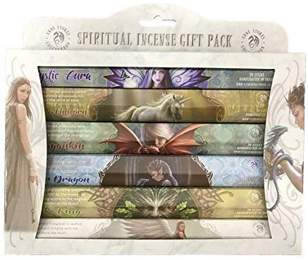 Pacific Giftware Fantasy Artist Anne Stokes Spiritual Aromatic 120 Incense Sticks Gift Pack Assortment (6 Tubes x 20 Incense Sticks)