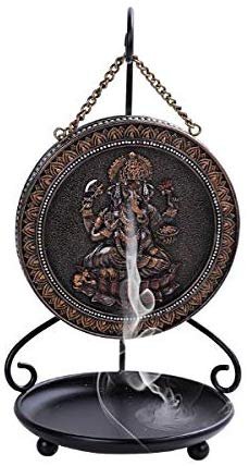 Pacific Giftware Hindu God Seated Ganesha Backflow Burner with Stand