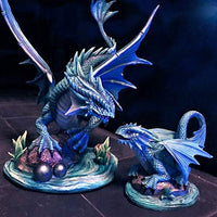 Wyrmling Water Adult Dragon and Baby by Anne Stokes Age of Dragons Collection