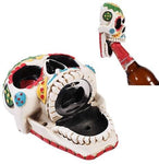 Day Of The Dead Skull Wall Mounted Bottle Opener Figurine Made of Polyresin