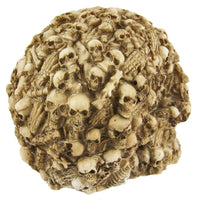 YTC Summit International Human Skull Decorated with Skeletons and Skulls Halloween Figurine