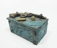 Pacific Giftware Pistol Shotgun with Casing Resin Trinket Box Bullet Storage Collectible Decor 5.75L x 3.5W Inch