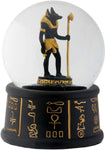 YTC 3.5 Inch Cold Cast Resin Egyptian Anubis Water Snow Globe Figurine
