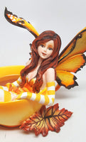 Pacific Giftware Amy Brown Autumn Comfort Cup Fairy Fantasy Art Figurine Collectible 4.75 inch