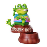 Pacific Giftware Toad-Ally High Weed Smoking Toad Trinket Box Novelty Stash Box