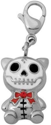 SUMMIT COLLECTION Furrybones Cat Mao Mao Skeleton Boy Key Chain Charm
