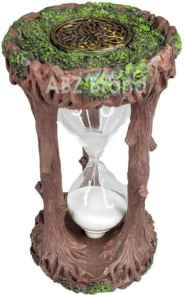 ABZ Brand Tree of Life Sandtimer Hour Glass Tree Bark