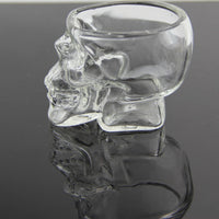 Skull Head Crystal Glass Vodka Shot Glass Whiskey Drinking Ware Home Bar Cup, 80ML, 5.82OZ