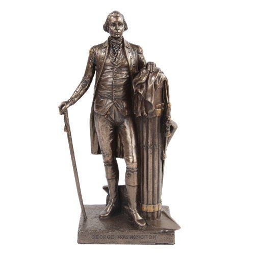 PTC 9.5 Inch George Washington Standing Figurine Statue with Walking Stick