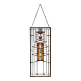 Frank Lloyd Wright Robie Window Stained Glass - 14" x 5.75"