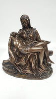 The Pieta Michelangelo Inspired Jesus and Mary Statue 10.5 Inches Collectible