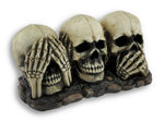Things2Die4 See, Hear and Speak No Evil Skulls Statue