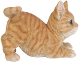 Pacific Giftware Realistic and Playful Orange Tabby Kitten Collectible Figurine Amazing Detail Glass Eyes Hand Painted Resin Life Size 8 inch Figurine Perfect for Cat Lover Collectible