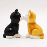 Kitten Ceramic Magnetic Salt and Pepper Shakers Collection Set