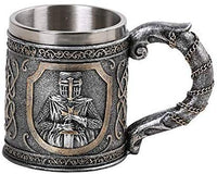PT Medieval Knight Collectible Resin Figurine Drinkable Coffee Mug with Removable Stainless Steel Inner