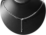 Masada Jewelry, USMC Logo with Skulls and Guns Pewter Pendant Necklace, Lead Free Alloy