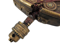 Steampunk Wall Clock Heart Pierced Cupid Gearwork Painted Resin [Toy]