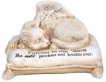 ABZ Brand Pet Memorial Angel Cat Cremation Urn Loyal Friend Bottom Load 30 Cubic