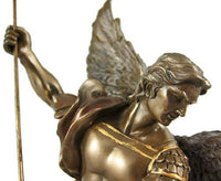 St. Michael Statue Cold Cast Bronze 10 Inch