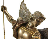 St. Michael Statue Cold Cast Bronze 10 Inch